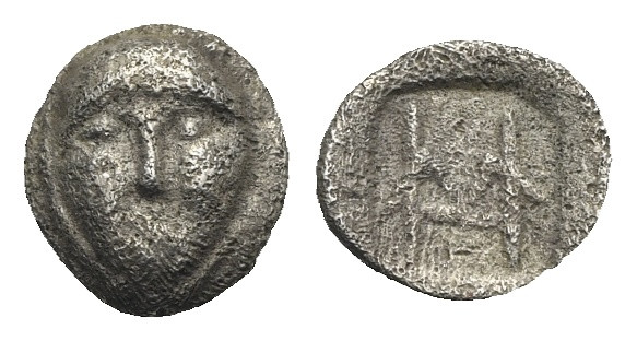 IONIA. Kolophon. Circa 450-410 BC. Hemiobol (Silver, 11.61 mm, 0.37 g). Persic s...