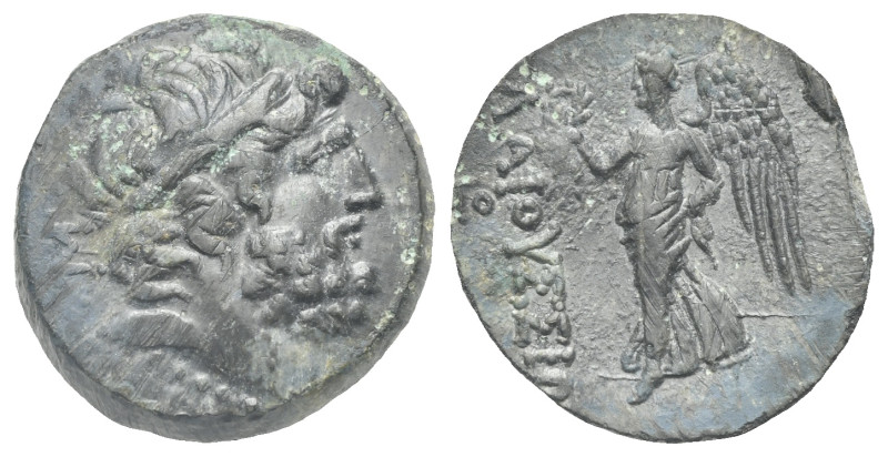 CILICIA, Elaioussa-Sebaste. Circa 1st century BC. Bronze (20.30 mm, 7.30 g) Laur...