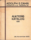 CAHN Adolph, Frankfurt a. M. VERSTEIGERUNGS-KATALOG N°68. SAMMLUNG MORITZ SIMON, BERLIN AUS ANDEREM BESITZ. RÖMER-GRIECHEN, BYZANTINER-BARBAREN - VÖLK...