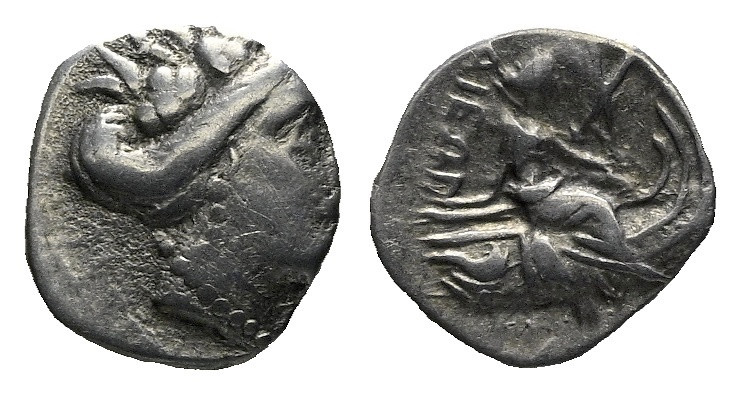 Euboea, Histiaia Tetrobol circa III-II century, AR 14.00 mm., 1.63 g.

About V...