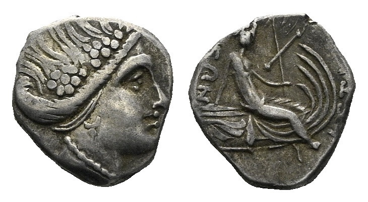 Euboea, Histiaia Tetrobol circa 350-300, AR 10.00 mm., 1.64 g.

VF