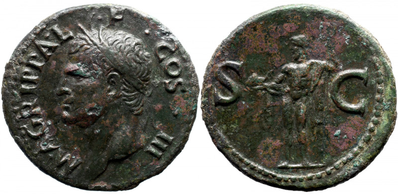 Roman Imperial 
Agrippa (grandfather of Caligula) &AElig; As. Rome, AD 37-41. M...