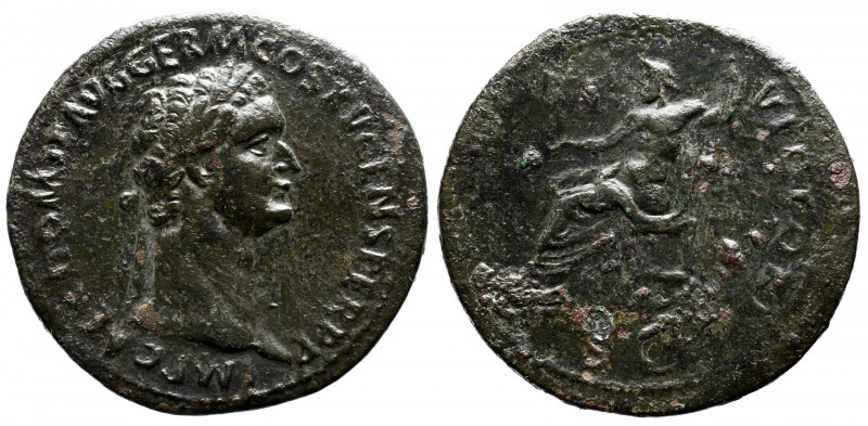 Roman Imperial 
Domitian &AElig; Sestertius. Rome, AD 88-89. IMP CAES DOMIT AVG...