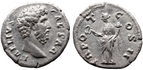 Roman Imperial 
Aelius AR Denarius. Rome, AD 137. L AELIVS CAESAR, bare head right / TR POT COS II, Felicitas standing left, holding caduceus and cor...