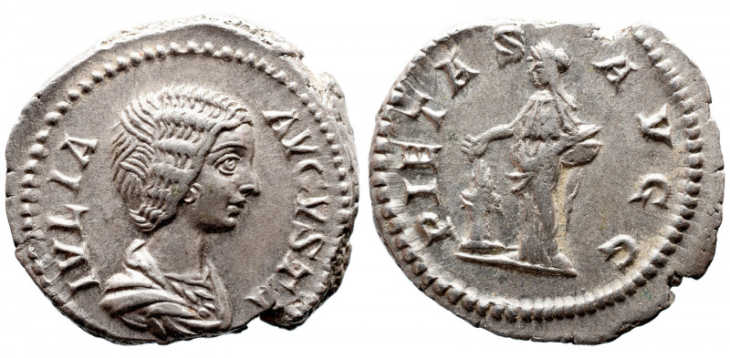 Roman Imperial 
JULIA DOMNA (Augusta, 193-217). Denarius. Rome. Obv: IVLIA AVGV...