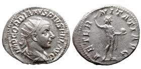 Roman Imperial 
GORDIAN III (238-244). Antoninianus. Rome. 
Obv: IMP GORDIANVS PIVS FEL AVG. Radiate, draped and cuirassed bust right. 
Rev: AETERN...