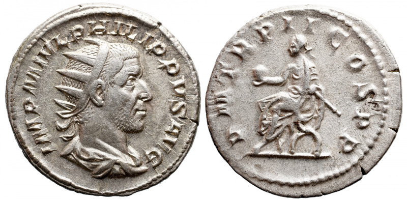 Roman Imperial 
PHILIP I 'THE ARAB' (244-249). Antoninianus. Rome. 
Obv: IMP M...