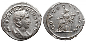 Roman Imperial 
OTACILIA SEVERA (Augusta, 244-249). Antoninianus. Rome. 
Obv: M OTACIL SEVERA AVG. Draped bust right, wearing stephane and set upon ...