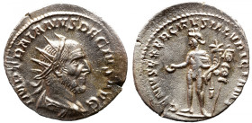 Roman Imperial 
TRAJANUS DECIUS (249-251). Antoninianus. Rome. 
Obv: IMP TRAIANVS DECIVS AVG. Radiate, draped and cuirassed bust right. 
Rev: GENIV...