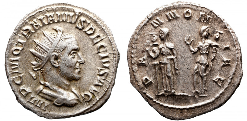 Roman Imperial 
TRAJANUS DECIUS (249-251). Antoninianus. Rome. 
Obv: IMP C M Q...