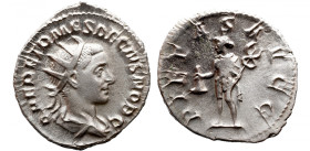 Roman Imperial 
HERENNIUS ETRUSCUS (Caesar, 249-251). Antoninianus. Rome. 
Obv: Q HER ETR MES DECIVS NOB C. Radiate and draped bust right. 
Rev: PI...