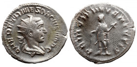 Roman Imperial 
HERENNIUS ETRUSCUS (Caesar, 249-251). Antoninianus. Rome. 
Obv: Q HER ETR MES DECIVS NOB C. Radiate and draped bust right. 
Rev: PR...