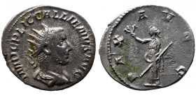 Roman Imperial 
GALLIENUS (253-268). Antoninianus. Rome. 
 Obv: IMP C P LIC GALLIENVS P AVG. Radiate head right. 
 Rev: PAX AVGG Pax standing left,...