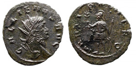 Roman Imperial 
GALLIENUS (253-268). Antoninianus. Rome. 
Obv: GALLIENVS AVG. Radiate head right. 
Rev: MARTI PACIFERO . Mars standing left, leanin...