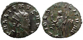 Roman Imperial 
GALLIENUS (253-268). Antoninianus. Rome. 
Obv: GALLIENVS AVG, radiate head to right 
Rev: FIDES MILITVM, Fides standing facing, hea...