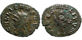 Roman Imperial 
GALLIENUS (253-268). Antoninianus. Rome. 
Obv: GALLIENVS AVG, radiate head to right 
Rev: FIDES MILITVM, Fides standing facing, hea...