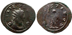 Roman Imperial 
GALLIENUS (253-268). Antoninianus. Rome. 
Obv: GALLIENVS AVG. Radiate and cuirassed bust right. 
Rev: IOVIS STATOR. Jupiter standin...