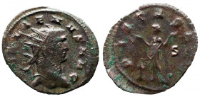 Roman Imperial 
GALLIENUS (253-268). Antoninianus. Mediolanum, 
Obv: GALLIENVS AVG, radiate bust to right, slight drapery on far shoulder 
Rev: PIE...