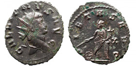 Roman Imperial 
GALLIENUS (253-268). Antoninianus. Mediolanum, 
Obv: GALLIENVS AVG, radiate bust to right, slight drapery on far shoulder 
Rev: PIE...