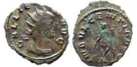 Roman Imperial 
GALLIENUS (253-268). Antoninianus. Rome, 
GALLIENVS AVG Radiate head r. 
 Rev INDVLGENTIA AVG, Indulgentia standing l., leaning on ...