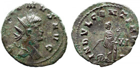 Roman Imperial 
GALLIENUS (253-268). Antoninianus. Rome, 
GALLIENVS AVG Radiate head r. 
 Rev INDVLGENTIA AVG, Indulgentia standing l., leaning on ...