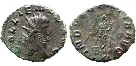 Roman Imperial 
GALLIENUS (253-268). Antoninianus. Rome, 
GALLIENVS AVG Radiate head r. 
 Rev INDVLGENTIA AVG, Indulgentia standing l., leaning on ...