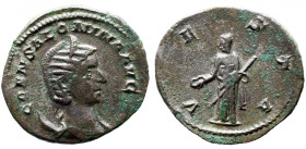 Roman Imperial 
SALONINA (Augusta, 254-268). Antoninianus. Viminacium. 
Obv: CORN SALONINA AVG Diademed and draped bust of Salonina set to right on ...