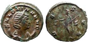 Roman Imperial 
SALONINA (Augusta, 254-268). Antoninianus. Rome. 
Obv: SALONINA AVG Diademed and draped bust of Salonina set to right on crescent. ...