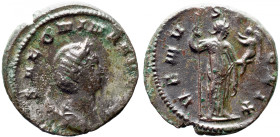 Roman Imperial 
SALONINA (Augusta, 254-268). Antoninianus. Rome. 
Obv: SALONINA AVG Diademed and draped bust of Salonina set to right on crescent. ...