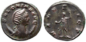 Roman Imperial 
SALONINA (Augusta, 254-268). Antoninianus. Mediolanum. 
Obv: SALONINA AVG. Diademed and draped bust left, set on crescent. 
Rev: VE...