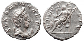 SALONINA (Augusta, 254-268). Antoninianus. Colonia Agrippinensis. 
Obv: SALONINA AVG. Diademed and draped bust right set on crescent. 
Rev: VENVS FE...