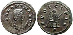 Roman Imperial 
SALONINA (Augusta, 254-268). Antoninianus. Rome. 
Obv: SALONINA AVG Diademed and draped bust of Salonina set to right on crescent. ...