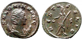 Roman Imperial 
SALONINA (Augusta, 254-268). Antoninianus. Mediolanum. 
Obv: SALONINA AVG Diademed and draped bust of Salonina set to right on cresc...