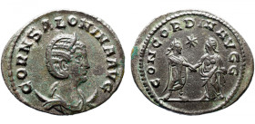 Roman Imperial 
SALONINA (Augusta, 254-268). Antoninianus. Samosata. 
Obv: CORN SALONINA AVG Diademed and draped bust of Salonina set to right on cr...