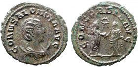 Roman Imperial 
SALONINA (Augusta, 254-268). Antoninianus. Samosata. 
Obv: CORN SALONINA AVG Diademed and draped bust of Salonina set to right on cr...