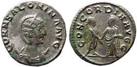 Roman Imperial 
SALONINA (Augusta, 254-268). Antoninianus. Samosata. 
Obv: CORN SALONINA AVG. Diademed and draped bust right, set on crescent. 
Rev...