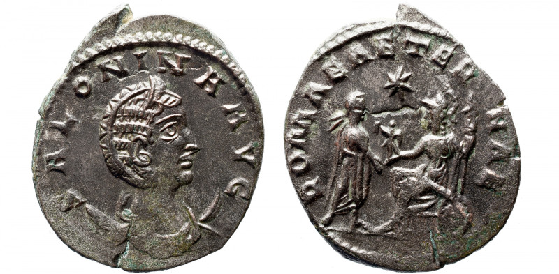 Roman Imperial 
SALONINA (Augusta, 254-268). Antoninianus. Samosata. 
Obv: COR...