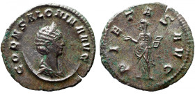 Roman Imperial 
SALONINA (Augusta, 254-268). Antoninianus. Viminacium. 
Obv: CORN SALONINA AVG. Diademed and draped bust right, set on crescent. 
R...