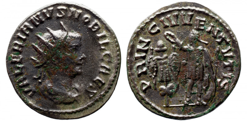 Roman Imperial 
VALERIAN II (Caesar, 256-258). Antoninianus. Samosata. 
Obv: V...