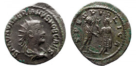Roman Imperial 
SALONINUS (Caesar, 258-260). Antoninianus. Antioch. 
Obv: P COR SAL VALERIANVS CAES. Radiate, draped and cuirassed bust right. 
Rev...
