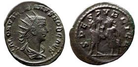 Roman Imperial 
SALONINUS (Caesar, 258-260). Antoninianus. Samosata. 
Obv: SALON VALERIANVS NOB CAES. Radiate, draped and cuirassed bust right. 
Re...