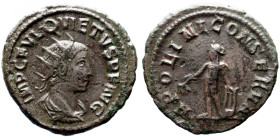 Roman Imperial 
QUIETUS (Usurper, 260-261). Antoninianus. Samosata. 
Obv: IMP C FVL QVIETVS P F AVG. Radiate, draped and cuirassed bust right. 
Rev...