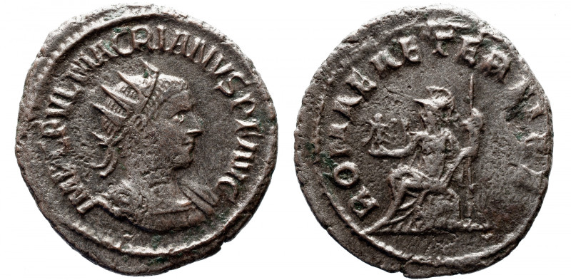 Roman Imperial 
MACRIANUS (Usurper, 260-261). Antoninianus. Samosata. 
Obv: IM...