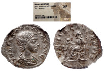 NGC Roman Imperial 
JULIA SOEMIAS (Augusta, 218-222). Denarius. Rome. NGC XF 
Obv: IVLIA SOAEMIAS AVG. Draped bust right. 
Rev: VENVS CAELESTIS. Ve...