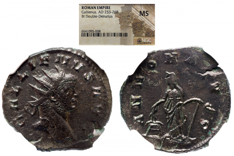 NGC Roman Imperial 
Gallienus, 253-268. Antoninianus, Rome, NGC MS 
GALLIENVS ...