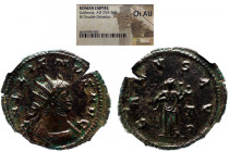 NGC Roman Imperial 
GALLIENUS (253-268). Antoninianus. Rome. NGC CH-AU 
Obv: GALLIENVS AVG. Radiate and cuirassed bust right. 
Rev: SALVS AVG. Salu...