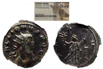 NGC Roman Imperial 
GALLIENUS (253-268). Antoninianus. Rome. NGC CH-AU 
Obv: GALLIENVS AVG Radiate and cuirassed bust of Gallienus to right. 
Rev. ...