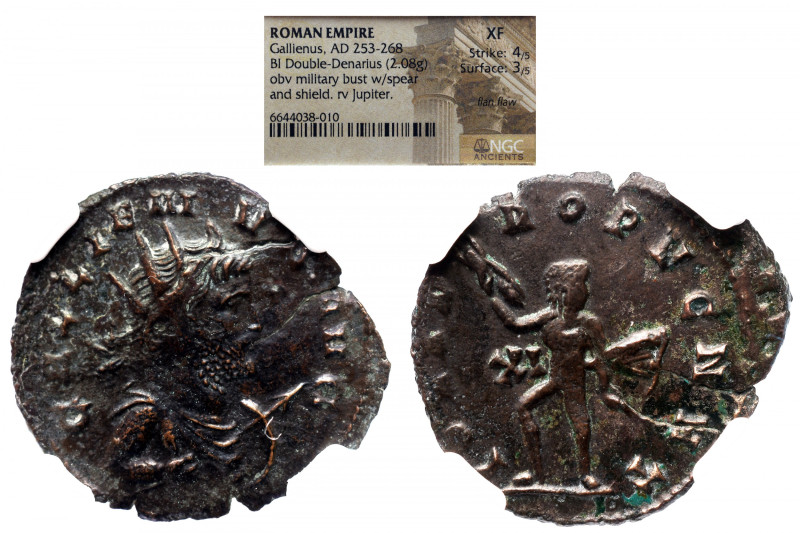 NGC Roman Imperial 
GALLIENUS (253-268). Antoninianus. Rome. NGC XF 
Obv: GALL...