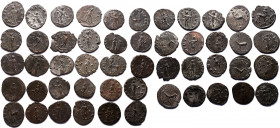 Lot of 50 Antoninian 24 - allienus 11 - claudius 15 - victorinus