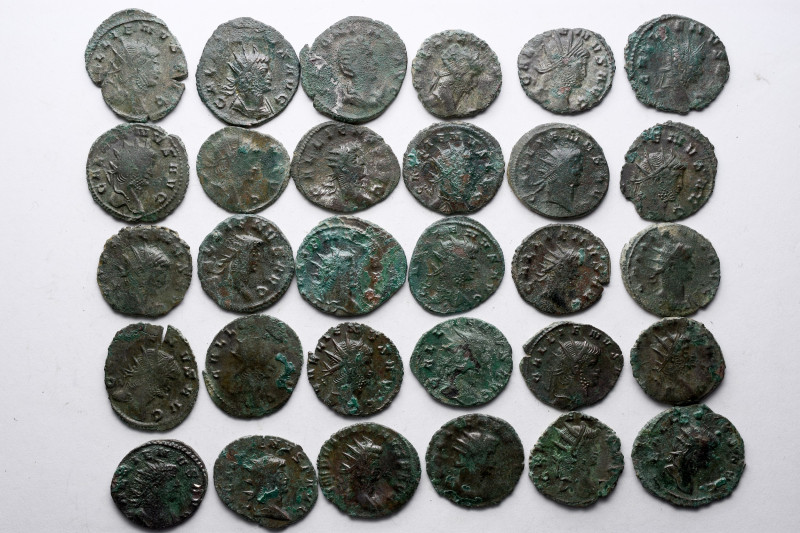 lot of 50 Antoninian 
 
 
 
 
 
 

 46 - Gallienus 
 

 1 - Valerianu...